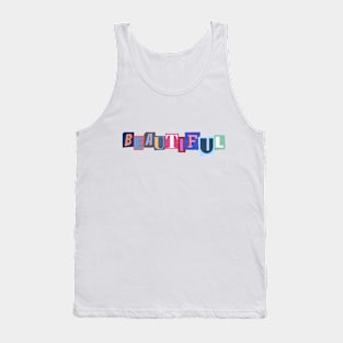 Beautiful Cutout Paper Tank Top